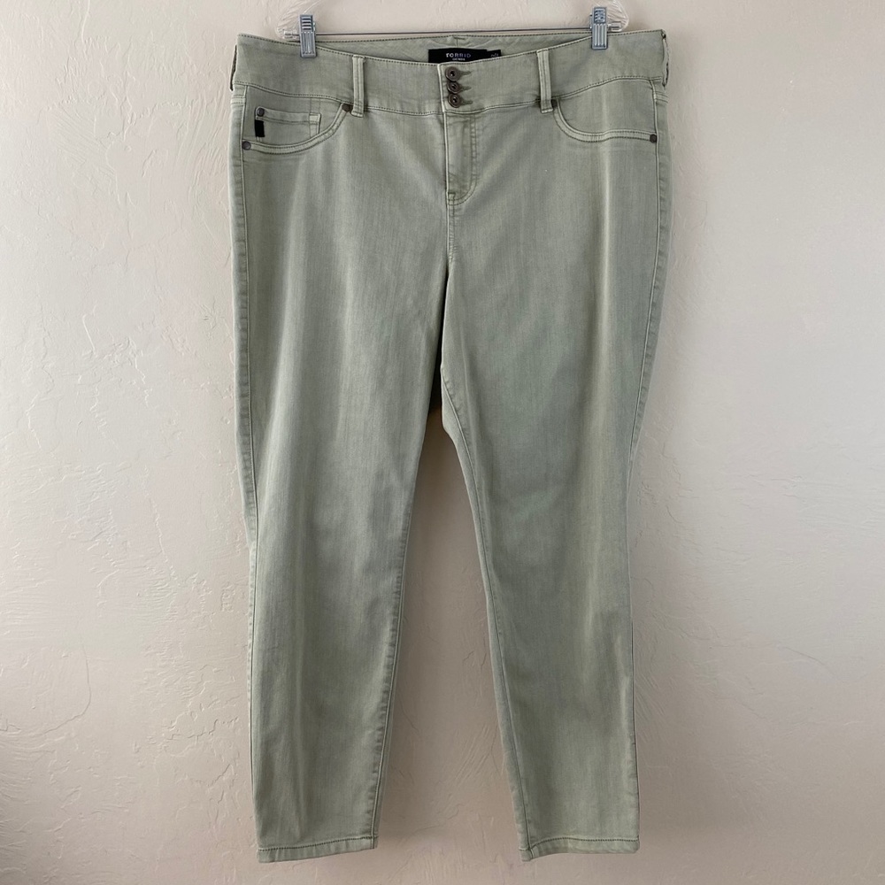 Torrid Green Stretch Hi-Waisted Skinny Ankle Jean
